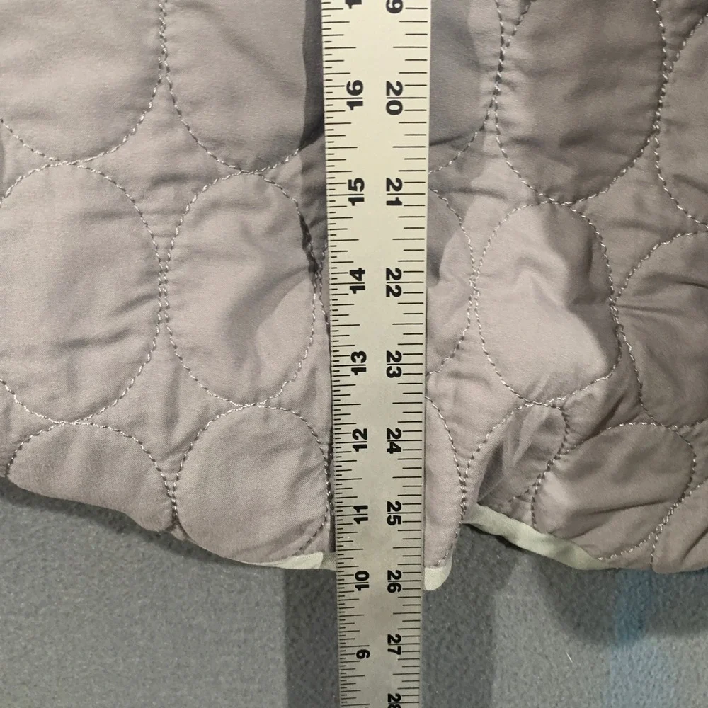 Biloban Grey Quilted Waterproof Bassinet Mattress Pad Cover Oval 26x16 Neutral